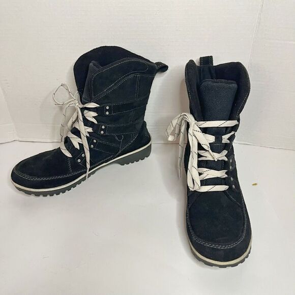 Sorel Meadow Lace Suede Leather Lined Snow Winter Short Boots - Picture 4 of 14